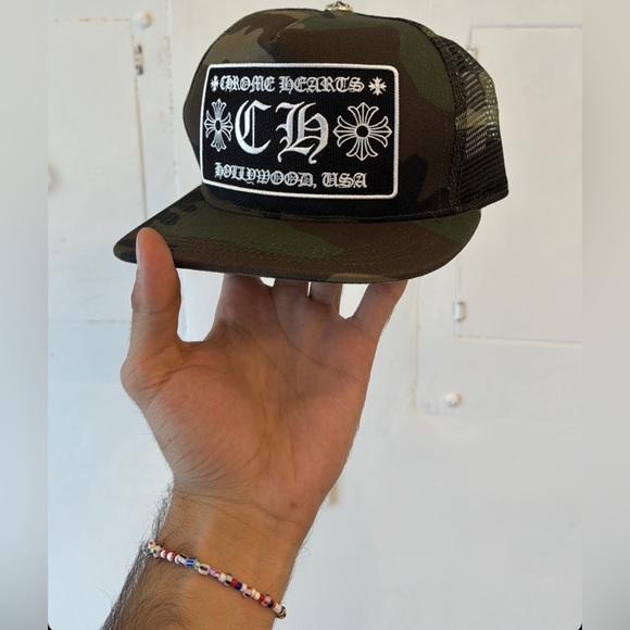 Chrome Hearts FXXX Hollywood Trucker Hat Camo - Hats